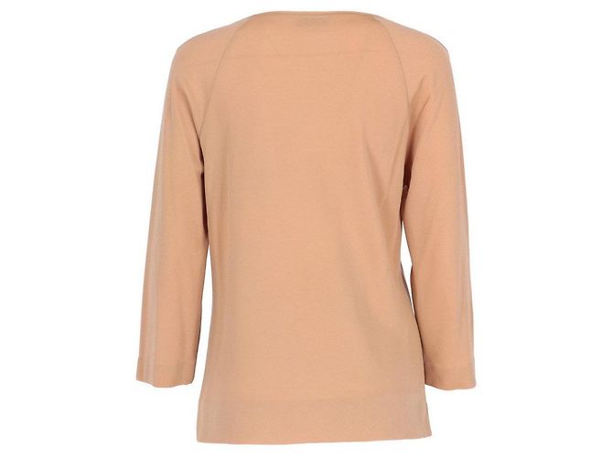 Missoni Beige Strickpullover mit V Ausschnitt - Ansicht 3