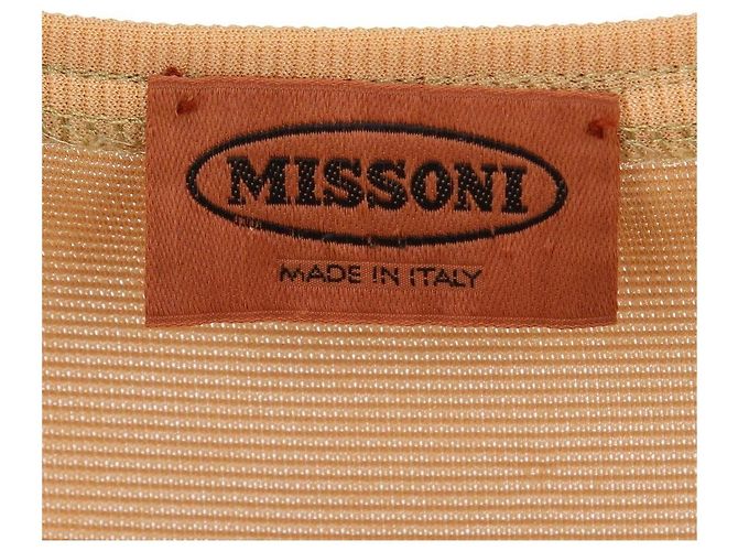 Missoni Beige Strickpullover mit V Ausschnitt - Ansicht 4