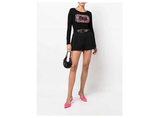 Versace Pullover aus den 2000ern Schwarz - Ansicht 2
