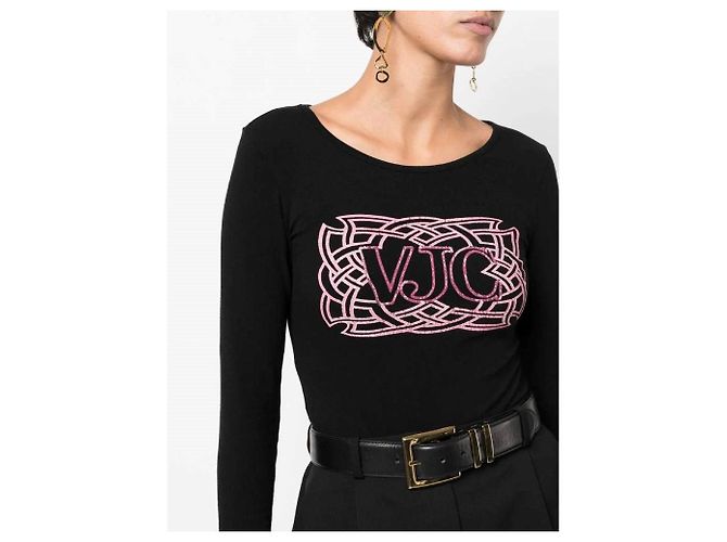 Versace Pullover aus den 2000ern Schwarz - Ansicht 5