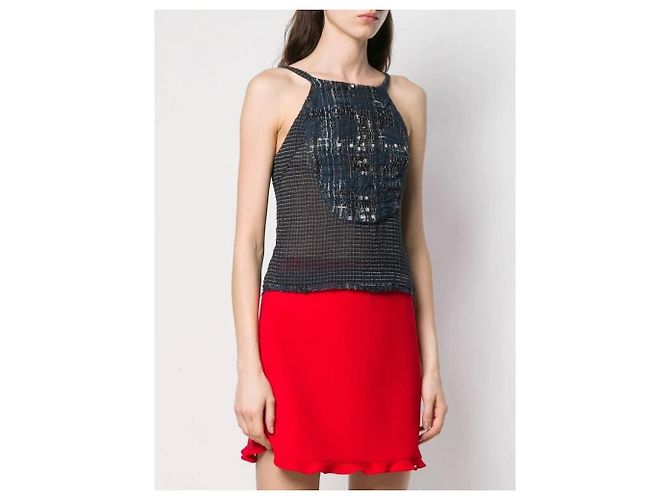 Top Chanel primi anni 2000 Blu - vista 2
