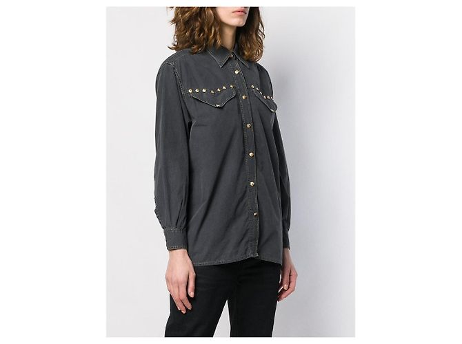 Camisa Versace Jeans Couture de algodón gris - vista 3