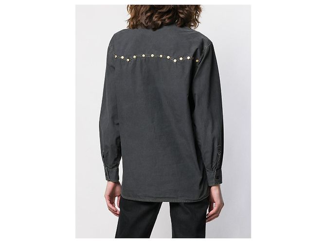 Camisa Versace Jeans Couture de algodón gris - vista 4