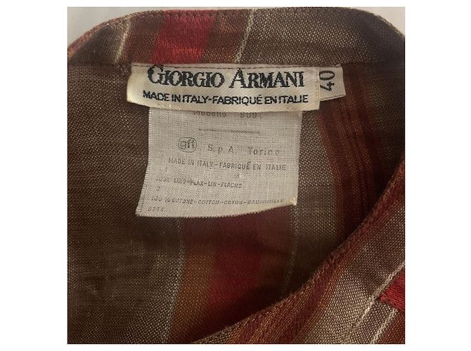 Blusa Giorgio Armani de los 80 Castaño - vista 6