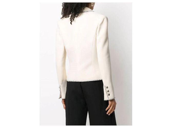 Chanel Limited Edition Seidenjacke Creme Roh - Ansicht 4