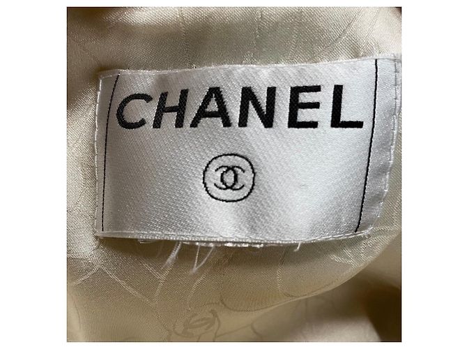 Chanel Limited Edition Seidenjacke Creme Roh - Ansicht 6