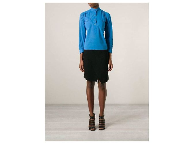 Camicia Yves Saint Laurent anni '60 Blu chiaro - vista 2