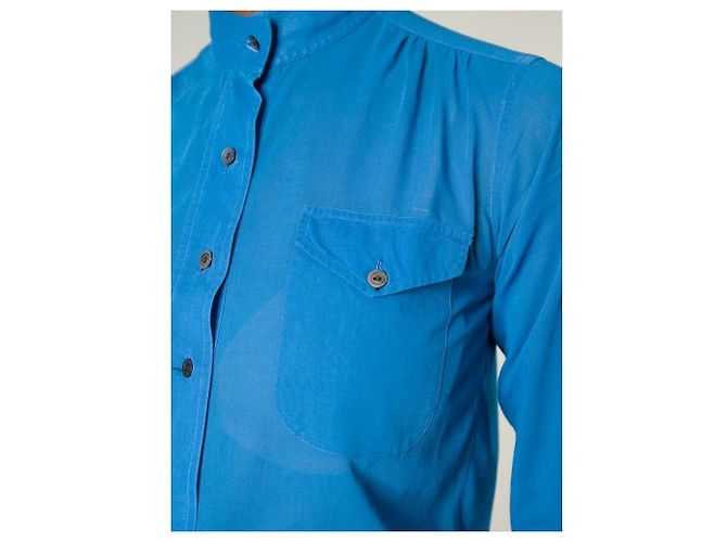 Camicia Yves Saint Laurent anni '60 Blu chiaro - vista 5
