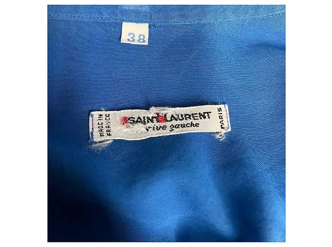 Camicia Yves Saint Laurent anni '60 Blu chiaro - vista 7