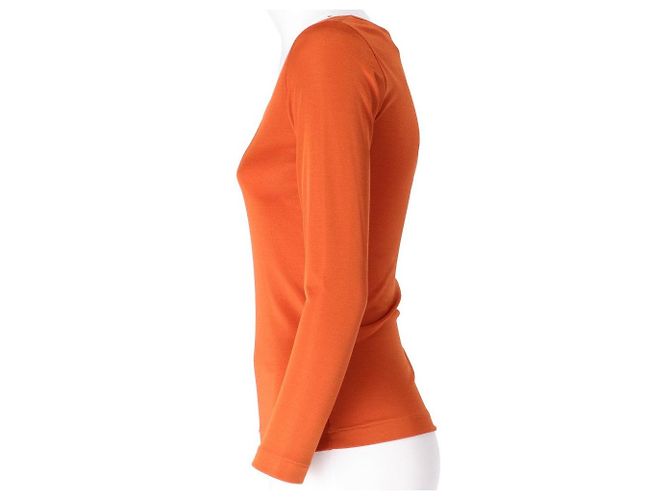 Yves Saint Laurent 70s Top Orange - Ansicht 2
