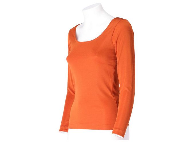 Yves Saint Laurent 70s Top Orange - Ansicht 3