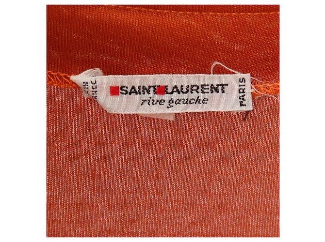 Yves Saint Laurent 70s Top Orange - Ansicht 6