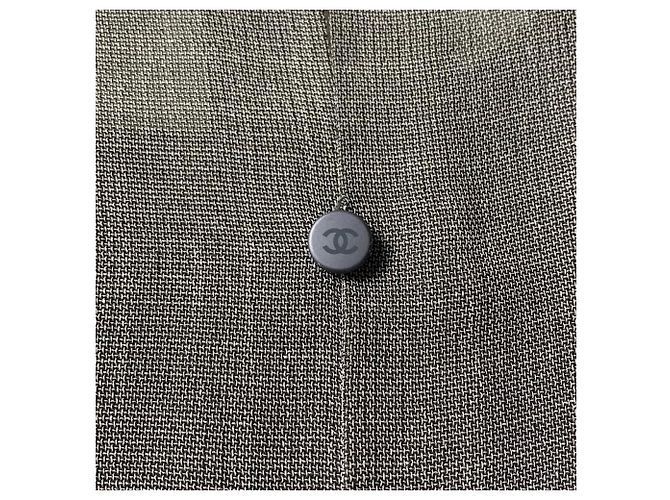 Chanel Midi Kleid aus Viscose Perlgrau - Ansicht 6