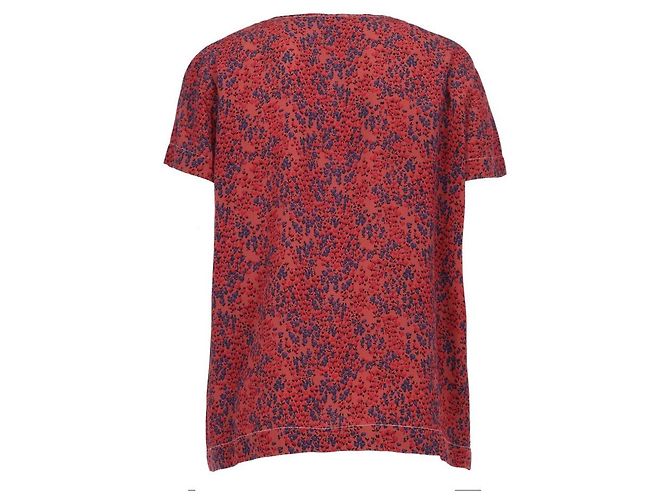 Blusa Moschino Cheap and Chic de seda roja con estampado floral - vista 3