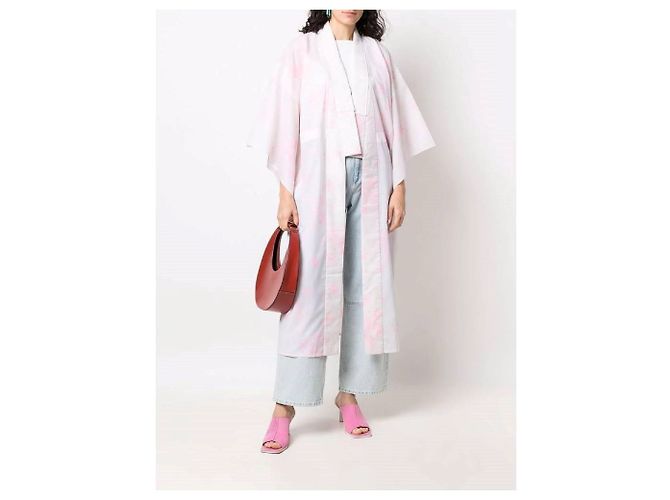 Autre Marque A.N.G.E.L.O. Kimono Vintage Cult 80s Bianco - vista 3