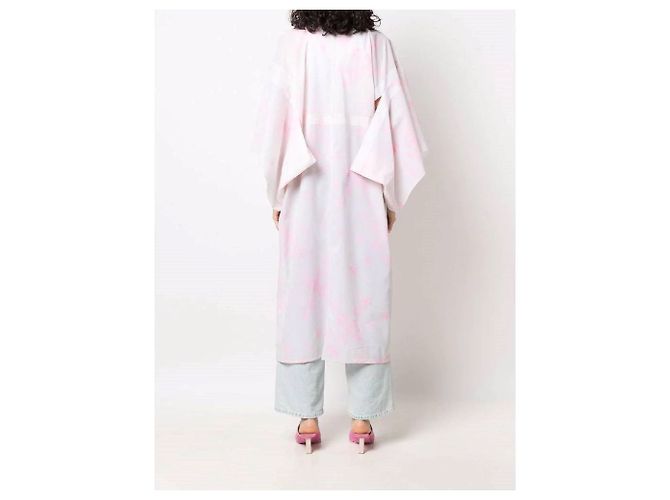 Autre Marque A.N.G.E.L.O. Kimono Vintage Cult 80s Bianco - vista 4