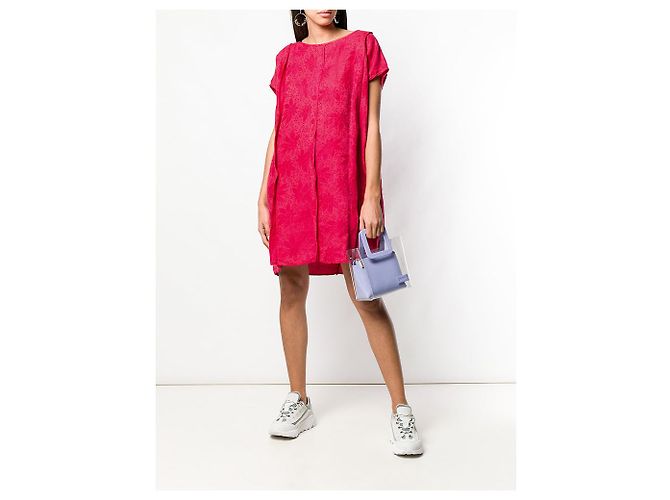 Autre Marque Gianni Versace Tunika Kleid Fuchsia Blumenmuster Pink - Ansicht 2