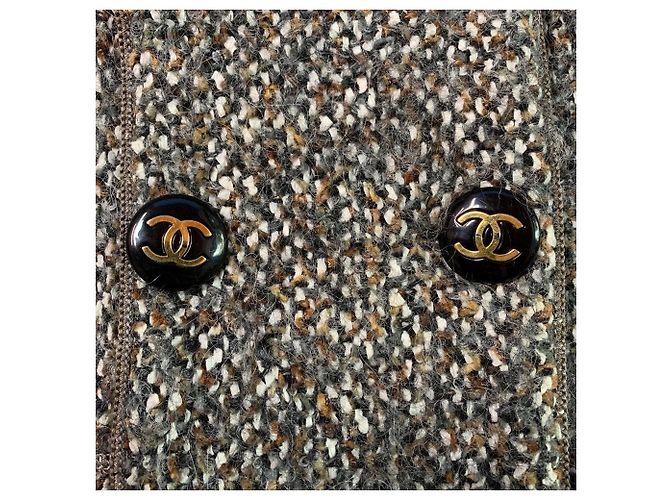 Chanel Bouclé Wolljacke Mehrfarbig Mehrfarben - Ansicht 6