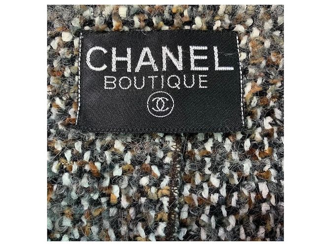 Chanel Bouclé Wolljacke Mehrfarbig Mehrfarben - Ansicht 7