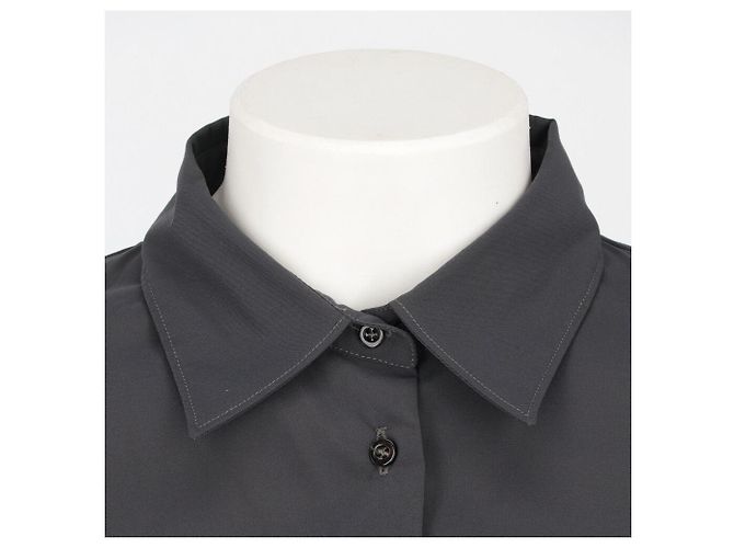 Autre Marque Camisa Marithé + François Girbaud 2000s Cinza - vista 4
