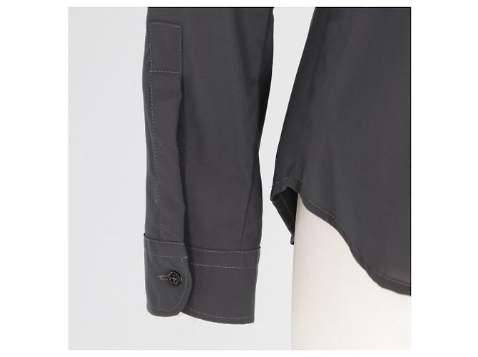 Autre Marque Camisa Marithé + François Girbaud 2000s Cinza - vista 7