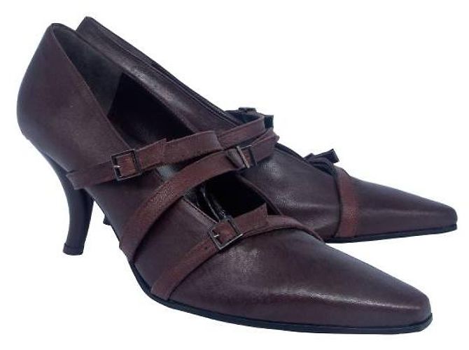 Autre Marque Décolleté Romeo Gigli anni '90 .5 Marrone - vista 2