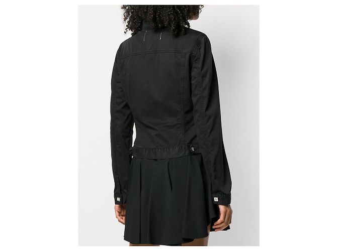 Autre Marque Chaqueta entallada Versace en algodón negro - vista 4