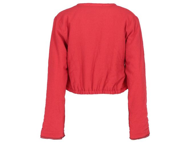 Autre Marque Chaqueta Marithé + François Girbaud 2000s Roja - vista 3