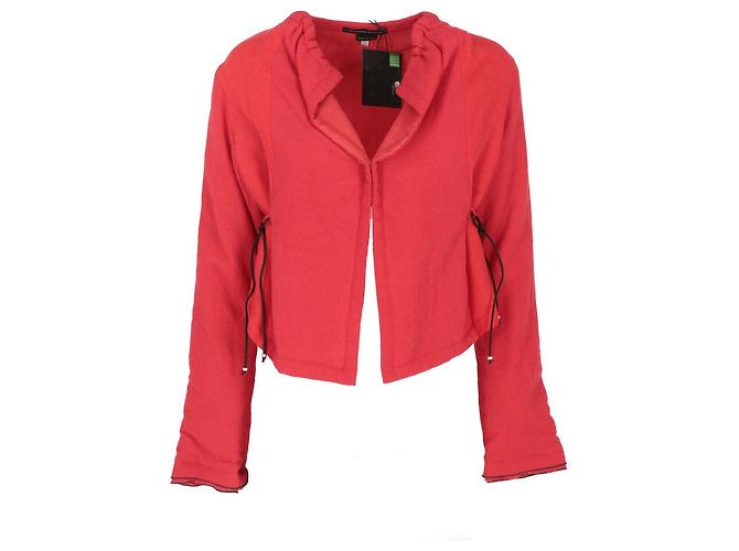 Autre Marque Chaqueta Marithé + François Girbaud 2000s Roja - vista 4