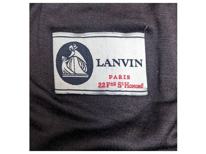Falda Lanvin años 90 Castaño - vista 8