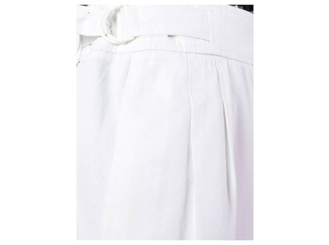 Yves Saint Laurent Jupe années 70 Blanc - vue 5