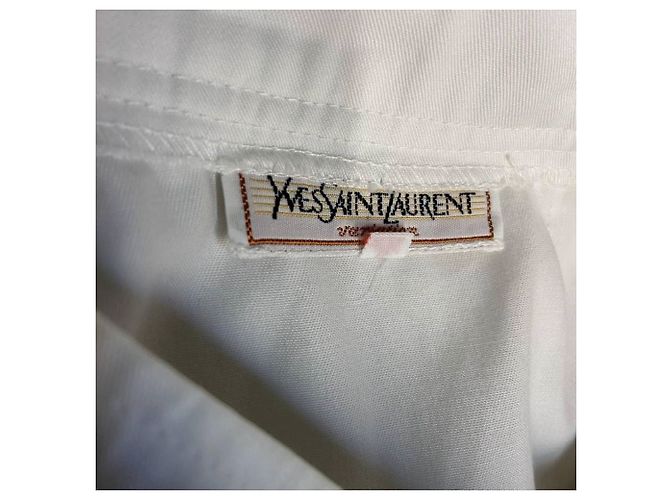 Yves Saint Laurent Jupe années 70 Blanc - vue 6