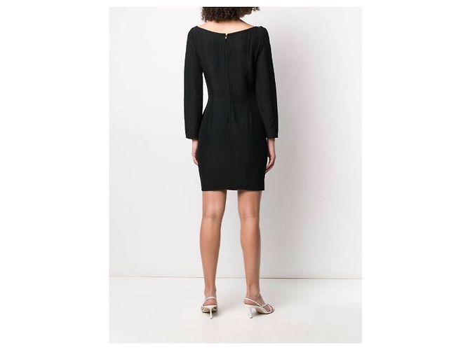 Moschino Couture Kleid aus schwarzer Viskose - Ansicht 3