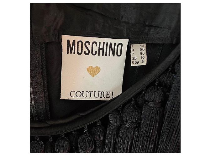Moschino Couture Kleid aus schwarzer Viskose - Ansicht 6