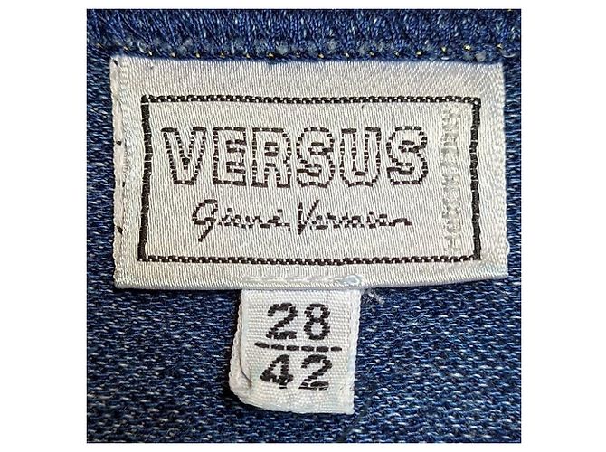Top sin mangas Versus by Gianni Versace de algodón azul - vista 6