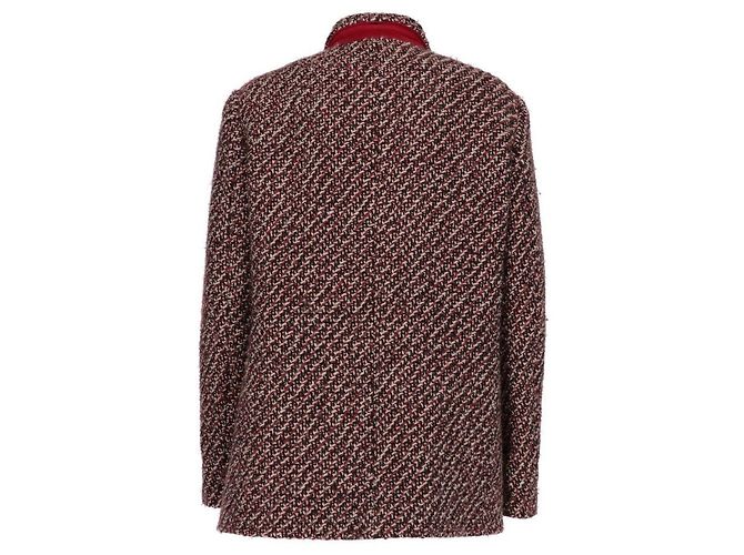 Etro Wool Blend Jacket Dark Red - view 2