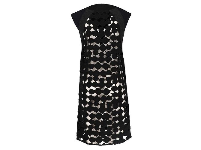 Vestido sin mangas Miu Miu de lana negra Negro - vista 3