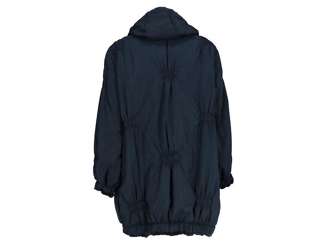 Fendi Fendissime Blaue Jacke mit Kunstfellfutter - Ansicht 4