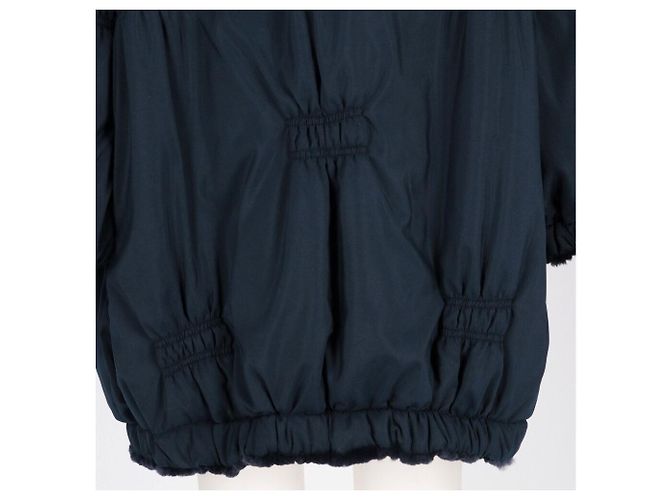 Fendi Fendissime Blaue Jacke mit Kunstfellfutter - Ansicht 5