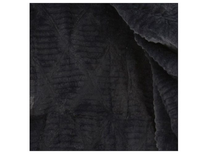 Fendi Fendissime Blaue Jacke mit Kunstfellfutter - Ansicht 8