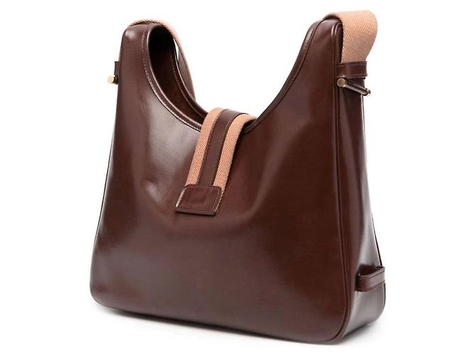 Hermès Borsa Tsako Tote in Pelle Marrone - vista 3