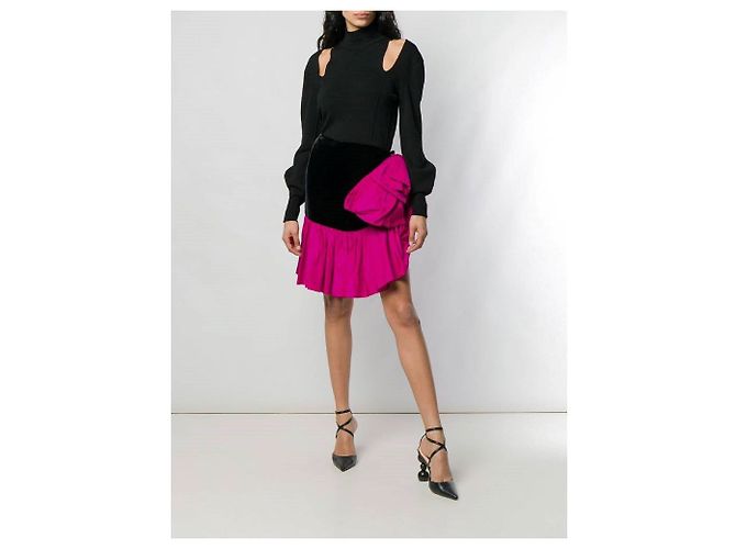 Yves Saint Laurent Gonna anni '80 Nero - vista 2