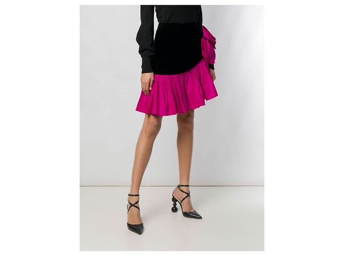 Yves Saint Laurent Gonna anni '80 Nero - vista 3