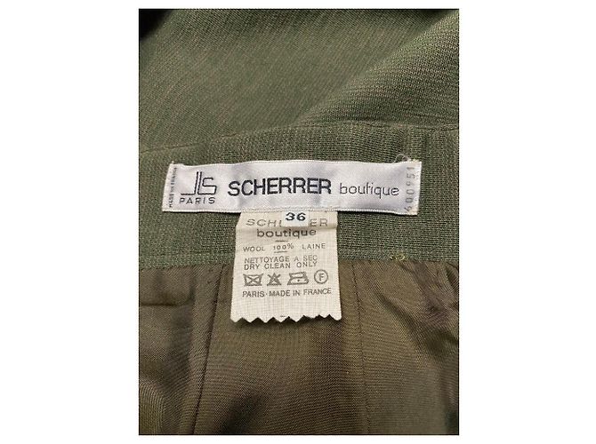 Jean Louis Scherrer Jean-Louis Scherrer Gonna anni '80 Verde - vista 6