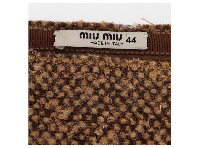 Miu Miu Gonna anni 2010 Marrone - vista 5