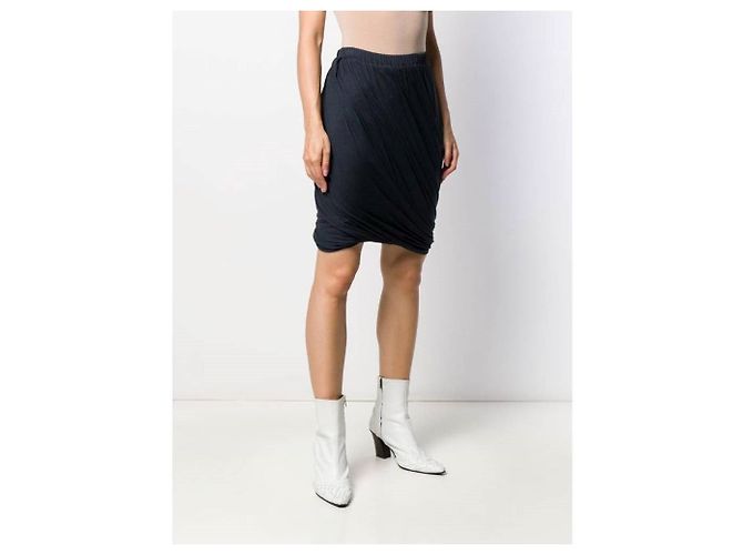 Falda Lanvin años 90 Azul - vista 3