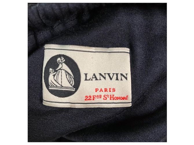 Falda Lanvin años 90 Azul - vista 8