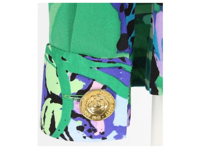 Camisa Ken Scott de nailon verde estampado animal Multicolor - vista 5
