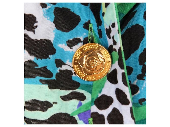 Camisa Ken Scott de nailon verde estampado animal Multicolor - vista 6