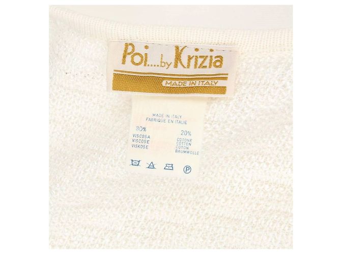 Krizia Cardigan aus weißer Baumwolle - Ansicht 5